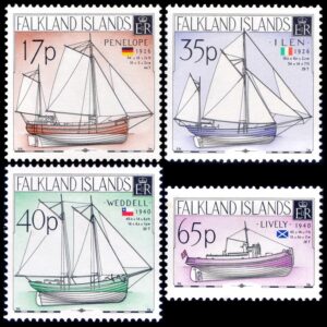 MALVINAS/SELLOS, 1998  BARCOS - YV 729/32 - 4 VALORES - NUEVO - MINT