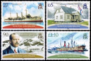 GEORGIAS DEL SUR/SELLOS, 2008 - BARCOS - JAMES INNES WILSON PRIMER MAGISTRADO  - YV 449/52 - 4 VALORES - NUEVO - MINT