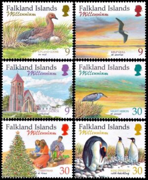 MALVINAS/SELLOS, 1999 - EL NUEVO MILENIO - YV 766/71 - 6 VALUES - NUEVO - MINT