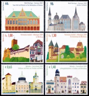UNITED NATIONS (UN) 2009 - WORLD HERITAGE - GERMANY - YV 607/08 VIENNA - 2 VALUES - MNH