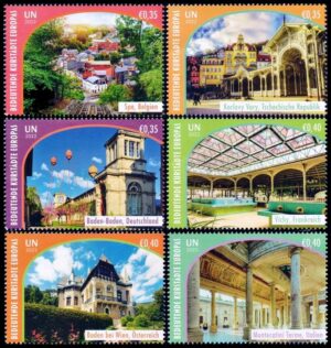 NACIONES UNIDAS (ONU) 2020 - PATRIMONIO MUNDIAL - UNESCO - GRANDES VILLAS DE EUROPA - YV 1144/49  VIENA - 6 VALORES - NUEVO - MINT