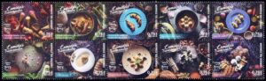 ECUADOR/SELLOS, 2019 - AMERICA UPAEP - GASTRONOMIA - YV 2985/94 - 10 VALORES - NUEVO - MINT