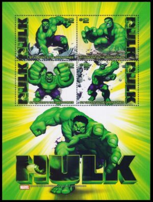 SAN VICENTE Y GRANADINAS/SELLOS, 2003 - CINE - HULK - PELICULA DE ANG LEE - YV 4633/36 - HOJITA - NUEVO