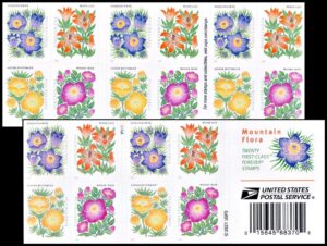 ESTADOS UNIDOS/SELLOS, 2021 - FLORES - YV C 5510 - CARNET AUTOADHESIVO - NUEVO
