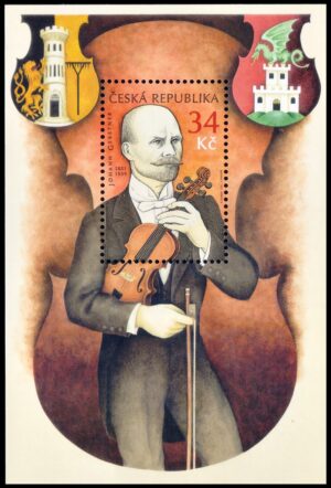 CZECH REPUBLIC/STAMPS, 2011 - MUSIC - JOHANN GERSTNER - VIOLINIST - TEACHER - CONDUCTOR - YV BF 43 - SOUVENIR SHEET - MNH