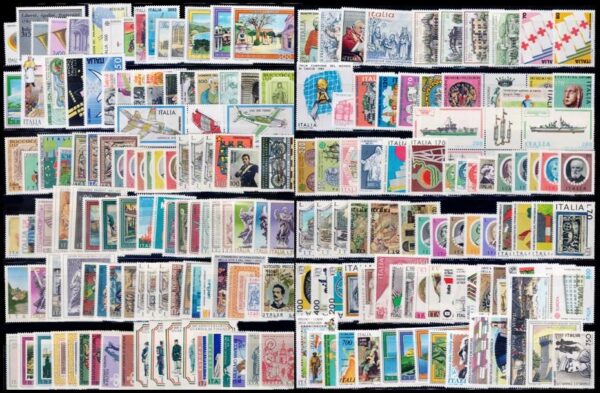 ITALIA -  LOTE DE 200 SELLOS - DECADA DEL 70 Y 80 - SERIES COMPLETAS - NUEVO - MINT - 30 % DE DESCUENTO SOBRE PRECIO CATALOGO
