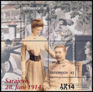 AUSTRIA/SELLOS, 2014 - EL ATENTADO DE SARAJEVO - 28 DE JUNIO DE 1914 - YV F 2976 - BLOQUE - NUEVO - MINT