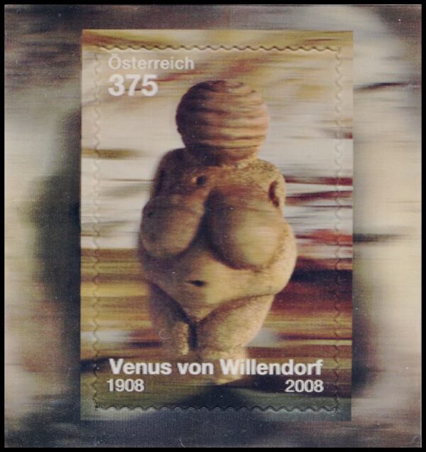 AUSTRIA/STAMPS, 2008 - ARCHAEOLOGY - THE VENUS OF WILLENDORF - YV BF 48 - 3D - SOUVENIR SHEET