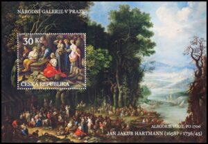 REPUBLICA CHECA/SELLOS, 2008 - PINTURAS - "LA ALEGORIA DEL AGUA" - JAN JAKUB HARTMANN - YV BF 31 - BLOQUE - NUEVO - MINT