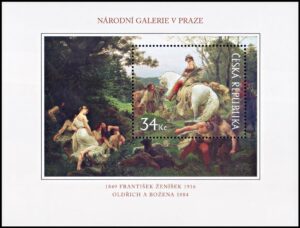 REPUBLICA CHECA/SELLOS, 2009 - PINTURAS - "OLDRICH Y BOZENA" - FRANTISEK ZENISEK - YV BF 37 - NUEVO - MINT