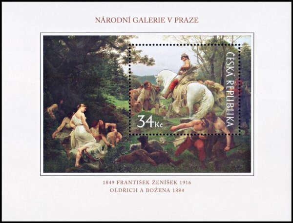 REPUBLICA CHECA/SELLOS, 2009 - PINTURAS - "OLDRICH Y BOZENA" - FRANTISEK ZENISEK - YV BF 37 - NUEVO - MINT