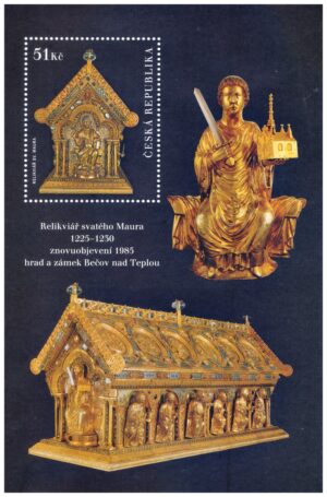 REPUBLICA CHECA/SELLOS, 2009 - ARTE RELIGIOSO - CATEDRAL DE SAINT MAUR - YV BF 34 - BLOQUE - NUEVO - MINT