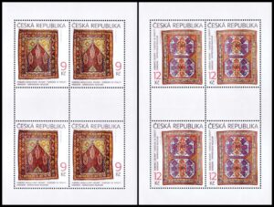REPUBLICA CHECA/SELLOS, 2003 - ARTE - TAPICES ORIENTALES - MUSEOS - YV 339/40 - 2 HOJITAS - NUEVO - MINT