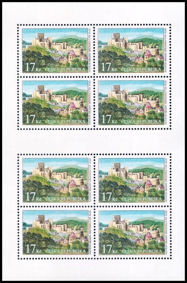 CZECH REPUBLIC/STAMPS, 2015 - ARCHITECTURE - RUINS OF RABI CASTLE - YV 773 - SHEET - MNH