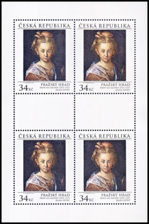 REPUBLICA CHECA/SELLOS, 2015 - PINTURAS - HANS VON AACHEN, ARTISTA ALEMAN - YV 774 - HOJITA - NUEVO - MINT