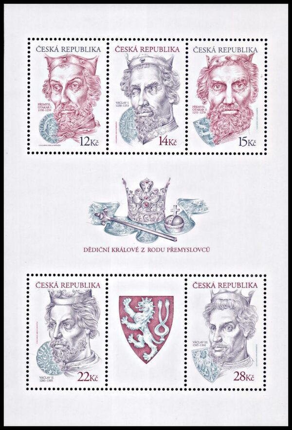 REPUBLICA CHECA/SELLOS,, 2006 - REYES DE BOHEMIA - DINASTIA DE LOS PREMISLIDAS - YV BF 22 - BLOQUE - NUEVO - MINT