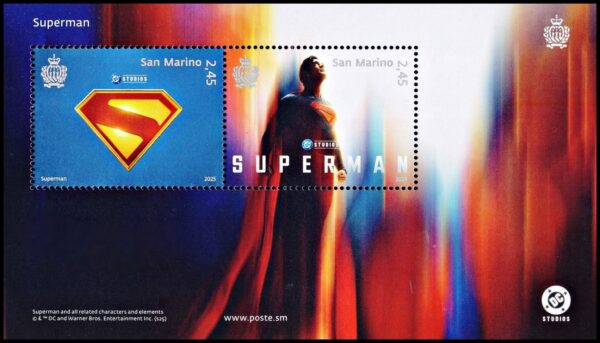 SAN MARINO/STAMPS, 2024 - COMICS - SUPERMAN - DC - SOUVENIR SHHET MNH