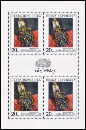 REPUBLICA CHECA/SELLOS, 1996 - OBRAS DE ARTE - PINTURAS - MUSEO DE ARTE MODERNO - YV 122 - HOJITA - NUEVO - MINT