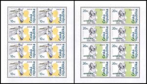 REPUBLICA CHECA/SELLOS, 2006 - EUROPA - LA INTEGRACION - ANIMALES DOMESTICOS - YV 433/34 - 2 HOJITAS - NUEVO - MINT