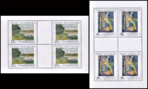 REPUBLICA CHECA/SELLOS, 2008 - OBRAS DE ARTE - PINTURA - YV 519/20 - 2 HOJITAS - NUEVO - MINT