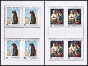 REPUBLICA CHECA/SELLOS, 2012 - OBRAS DE ARTE - PINTURAS - YV 659/60 - 2 VALORES - HOJITAS - NUEVO - MINT