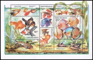REPUBLICA CHECA/SELLOS, 2004 - PECES DE ACUARIO - YV BF 17 - BLOQUE - NUEVO - MINT