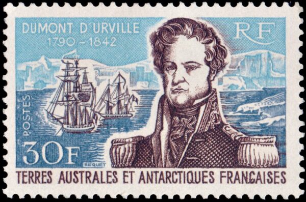 ANTARTIDA FRANCESA (T.A.A.F.) SELLOS, 1968 - BARCOS - ALMIRANTE DUMONT D'URVILLE - YV 25 - 1 VALOR - MINT