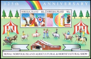 NORFOLK/STAMPS, 1985 - AGRICULTURE - HORTICULTURE - YV BF 8 - SOUVENIR SHEET - MNH
