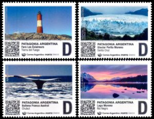 ARGENTINA/STAMPS, 2025 - ARGENTINE PATAGONIA - SINGLE POSTING STAMPS - NO VALUE INDICATED - LETTER "D" - CAT GJ 4545/48 - 4 VALUES - MNH