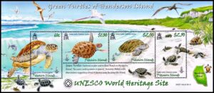 PITCAIRN/STAMPS, 2008 - WILDLIFE - SEA TURTLES - YV BF 46 - SOUVENIR SHEET - MNH