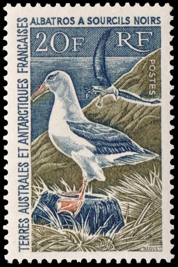 ANTARTIDA FRANCESA (T.A.A.F.) SELLOS, 1968 - AVES - ALBATROS - YV 24 - NUEVO - MINT