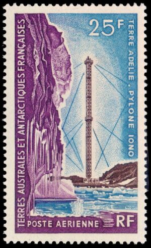 ANTARTIDA FRANCESA (T.A.A.F.) SELLOS, 1966 - COMUNICACIONES - YV A 13 - NUEVO - MINT