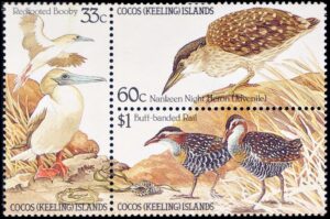 COCOS (AUSTRALIA) STAMPS, 1985 - ISLAND FAUNA - YV 131/33 - 3 VALUES - MNH