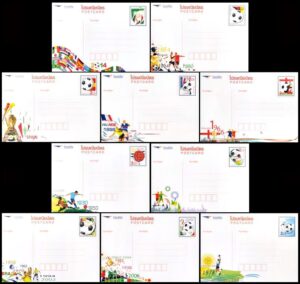 TAILANDIA/ENTEROS POSTALES, 2014 - FUTBOL - CAMPEONES DEL MUNDO