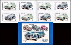 REPUBLICA CHECA/SELLOS, 2015 – TRANSPORTES – AUTOS ANTIGUOS – YV C 776 – CARNET – AUTOADHESIVOS – NUEVO