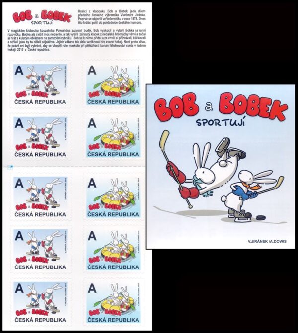 REPUBLICA CHECA/SELLOS, 2012 – SELLOS ORDINARIOS - DIBUJOS ANIMADOS- BOB Y BOBEK - YV C 769 - CARNET - NUEVO - AUTOADHESIVO