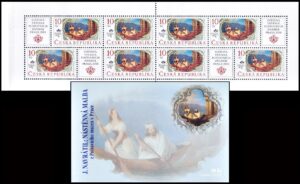 CZECH REPUBLIC STAMPS, 2008 - ART - MURAL PAINTING - PRAGUE POSTAL MUSEUM - YV C 497 - BOOKLET - MNH