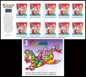 REPUBLICA CHECA/SELLOS, 2011 – SELLOS ORDINARIOS – HISTORIETAS – CTYLISTEK – YV C 596 – CARNET – AUTOADHESIVO