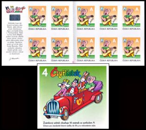 REPUBLICA CHECA/SELLOS, 2011 – SELLOS ORDINARIOS – HISTORIETAS – CTYLISTEK – YV C 604 – CARNET – AUTOADHESIVO