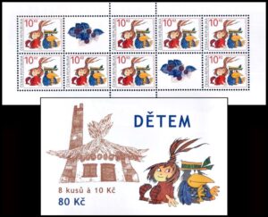 REPUBLICA CHECA/SELLOS, 2011 - PARA LOS NIÑOS - DIBUJOS ANIMADOS - "LA PEQUEÑA BRUJA" - YV C 607 - CARNET - NUEVO