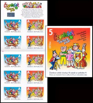 REPUBLICA CHECA/SELLOS, 2012 – SELLOS ORDINARIOS – HISTORIETAS – CTYLISTEK – YV C 662 – CARNET – AUTOADHESIVO