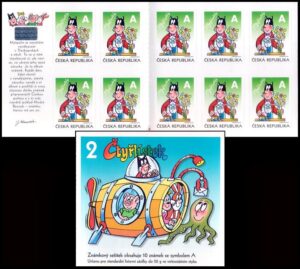 REPUBLICA CHECA/SELLOS, 2010 - SELLOS ORDINARIOS - HISTORIETAS - MYSPULIN  - YV C 585 - CARNET - AUTOADHESIVO