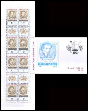 REPUBLICA CHECA/SELLOS, 2007 - MUSICA - JOSEF SLAVIK - VIOLINISTAS - YV C456 - CARNET - NUEVO