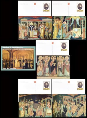 VATICANO/ENTEROS POSTALES, 2007 - BASILICA DE SAN CLEMENTE - 150 ANIVERSARIO - 5 TARJETAS – NUEVAS – CON ESTUCHE