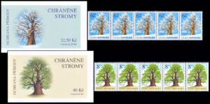 REPUBLICA CHECA/SELLOS,, 2004 - PROTECCION DE LA NATURALEZA - ARBOLES - YV C 377/78 - 2 CARNETS - NUEVO