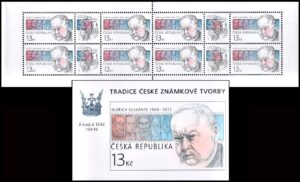 REPUBLICA CHECA/SELLOS, 2015 - PERSONALIDADES - OLDRICH KULAHANEK - YV C 755 - CARNET - NUEVO