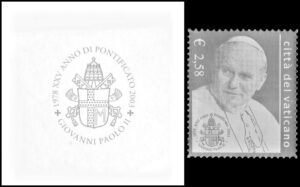 VATICAN/STAMPS, 2003 - POPE JOHN PAUL II - HOLOGRAM - YV 1308 - 1 VALUE - SELF-ADHESIVE