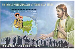 VATICAN/SEALS, 2023 - PILGRIMAGE AROUND THE EARTH - YV F 1911 - SOUV SHEET - MINT