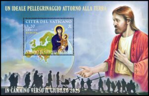 VATICAN/SEALS, 2024 – PILGRIMAGE AROUND THE EARTH – YV F 1974 – SOUV SHEET – MINT