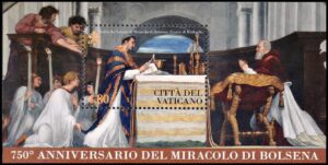 VATICANO/SELLOS, 2013 - PINTURA - RAFAEL - EL MILAGRO DE BOLSENA - YV BF 42 - BLOQUE - NUEVO - MINT